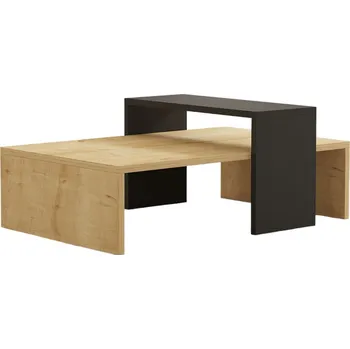 Konferenční stolek Skye Decor, Glow- Glow OLV, safírová|,antracitová, konferenční stolky, 31,8x80x50 cm, 100% melaminovaná dřevotříska | 835PUQ2818