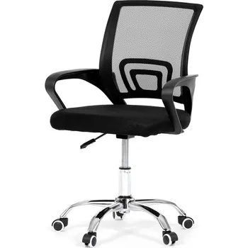 Jídelní židle Autronic Dětská židle, výškově nastavitelná, černá síťovina, KA-L103 BK