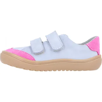 Dívčí polobotky Jonap barefoot boty Joy Kids šedo-růžová Velikost: 23
