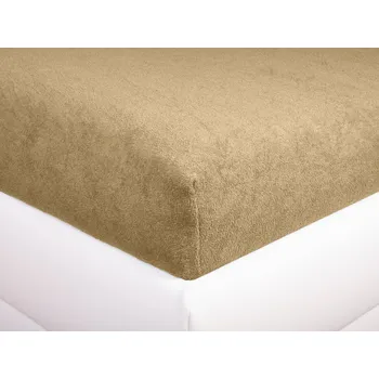 Prostěradlo Aaryans Froté prostěradlo béžové Rozměry prostěradla: 140x200 cm