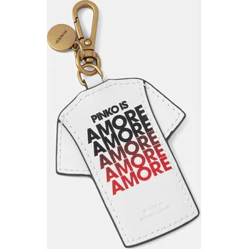 Kožená klíčenka Pinko 106363.A0F1 bílá 00X, vel. ONE SIZE
