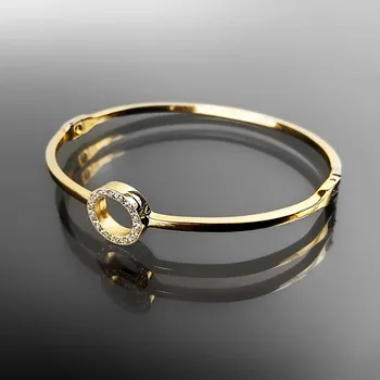 Náramek Pevný náramek „Navždy“ z pozlacené oceli č. 1590