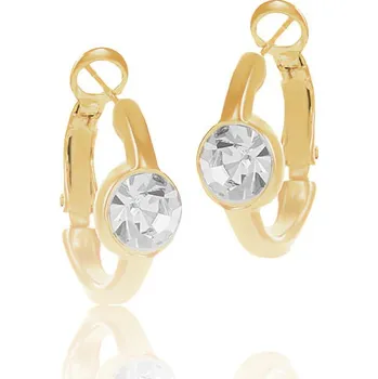 Náušnice Klasické náušnice s krystalem Preciosa z kolekce Classic Colibra - pozlacené