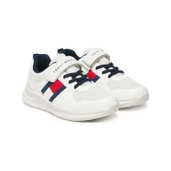 Dámské tenisky Sneakersy Tommy Hilfiger Flag Low Cut Lace-Up/Velcro T1X9-34369-1843 S Bílá 33