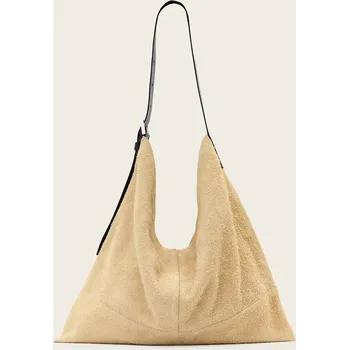 Kabelka Semišová kabelka AllSaints ASHA W518XD béžová 08X, vel. ONE SIZE