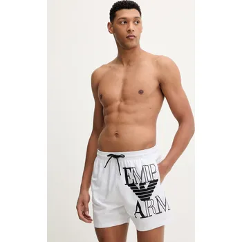 Pánské plavky Plavkové šortky Emporio Armani Underwear EM000583.AF20434 bílá 00X, vel. XL