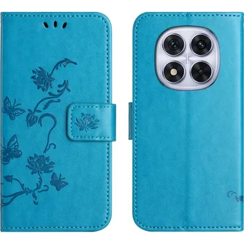 Pouzdro na mobilní telefon Flower knížkové pouzdro na Xiaomi Redmi Note 15 Pro 5G - modré