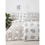MK Lůžkoviny Francouzské flanelové povlečení - Ovečky Morning Yoga 174510921