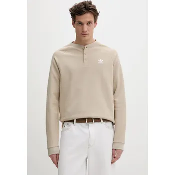 Pánské tričko Tričko s dlouhým rukávem adidas Originals KE1178 béžová 80X, vel. XL