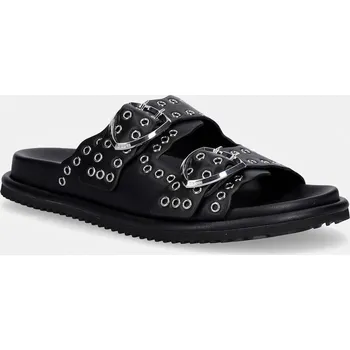 Dámská obuv Kožené pantofle Blauer BLOOM02 S6BLOOM02.LEA černá 99X, EUR 39