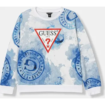 Chlapecká mikina Dětská bavlněná mikina Guess L6GQ00.KA6R4.PPY2.M modrá 05X, vel. 158-166