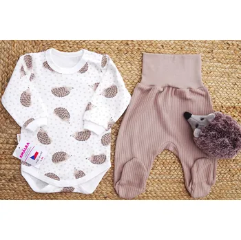 Kojenecká souprava AMÁLKA Bavlněná souprava pro miminko, Ježek Velikost: 62