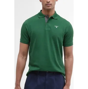 Pánská košile Barbour Tartan Pique Polo Shirt — Racing Green