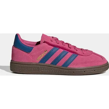 Chlapecké tenisky Dětské kožené tenisky adidas Originals HANDBALL SPEZIAL KI4024 růžová 42X, EUR 33.5