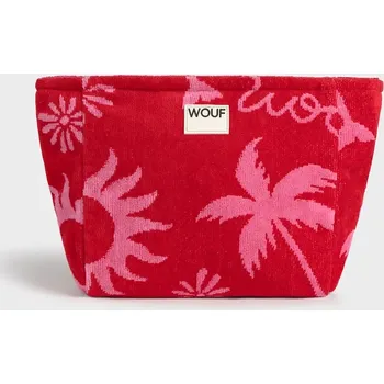 Kosmetická taška Bavlněná kosmetická taška WOUF Tulum 30 x 10 x 22 cm TT260019 červená 33X, vel. ONE SIZE