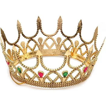 Karnevalová maska Stoklasa Královská koruna karnevalová královna zlatá
