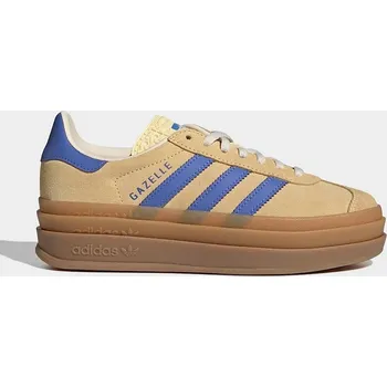 Dámské tenisky Dětské semišové tenisky adidas Originals GAZELLE BOLD IH6457 béžová 80X, EUR 38 2/3