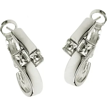 Náušnice Elegantní náušnice s kubickou zirkonií Colibra - postříbřené