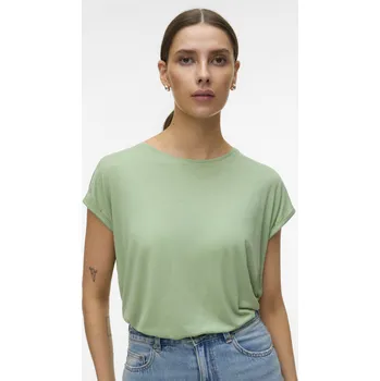 Dámské tričko Vero Moda basic triko Ava zelené Velikost: XS