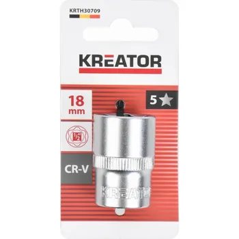 Nástrčná hlavice (ořech) 18mm 1/2" KREATOR KRTH30709
