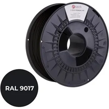 Filament C-TECH 3DF-P-PA61.75-9017 1,75 mm 1 kg černý