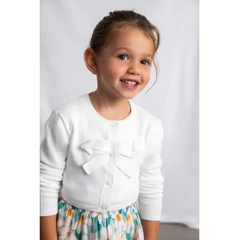 Dívčí svetr Dětský kardigan Mayoral 321.6D.Mini.PPY2 béžová 01X, vel. 110