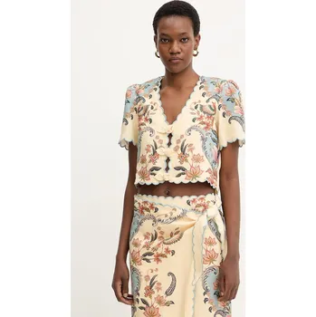 Dámská halenka Lněná halenka Farm Rio 348846 béžová 08A, vel. XL