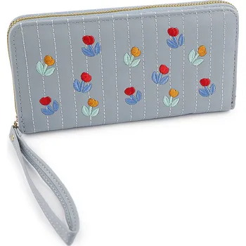 Peněženka Dámská peněženka vyšívaná 10x19 cm