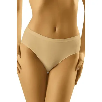 Souprava dámského spodního prádla Wolbar Dámské kalhotky s vyšším pasem Comforta béžové Velikost: M