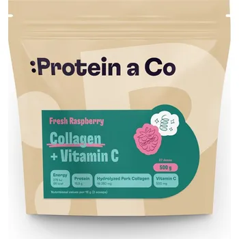 Kloubní výživa Protein a Co Kolagen + vitamín C 500 g Natural
