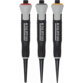 Sekáč P Sada průbojníků TPR 3ks KREATOR KRT463009 Nový