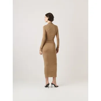 Dámské šaty La Mania Šaty CARO Béžová Classic Fit 34