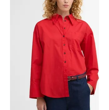 Pánská košile Barbour Angela Long-Sleeved Shirt — Red
