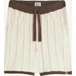 Scotch & Soda Pánské Pletené Šortky, krémová / tmavě hnědá, 56