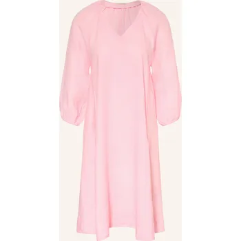 Dámské šaty Lilienfels Dámské Lněné Šaty S 3/4 Rukávy, růžová, 38