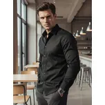 Dstreet Pánská elegantní košile DX2599 Barva: Černá, Velikost: 2XL
