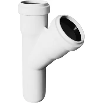 Kanalizační potrubí HT odbočka HTEA 32/32/45° bílá