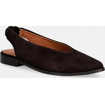 Dámské baleríny Semišové baleríny Jonak ACAJOU VELOURS 3800314 hnědá 89X, EUR 36