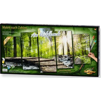 Desková hra Schipper Malování podle čísel - U potoka - Am Wildbach - Polyptych