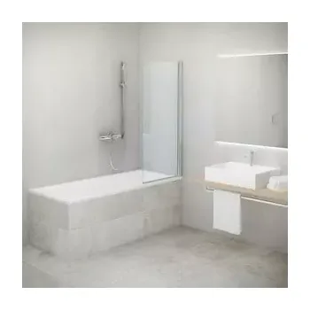 Vanová zástěna vanová zástěna oboustranná Hüppe Combinet 75, 175.122.055.321 75/1350 bílý rám, čiré sklo