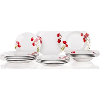 Stolování Banquet Sada jídelní POPPY 18díl. porcelánová BÍ