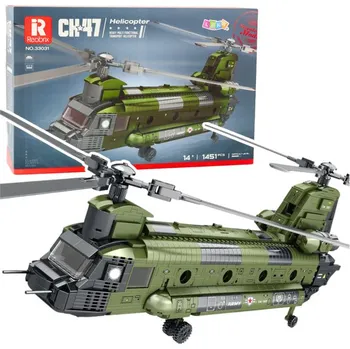 ostatní stavebnice Stavebnice vojenského vrtulníku CH-47 Chinook 1451 dílků