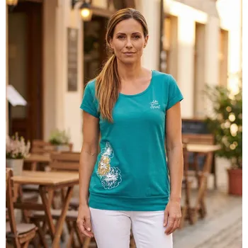 Dámské tričko Dámské triko ALTISPORT ALW106120 TMAVÝ TYRKYS XS