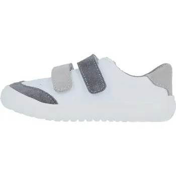 Dívčí polobotky Jonap barefoot boty Joy Kids bílo-šedá Velikost: 25