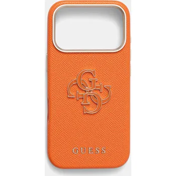 Pouzdro na mobilní telefon Obal na telefon Guess iPhone 17 Pro GUHCP17L5PS4RGGO oranžová 22X, vel. ONE SIZE