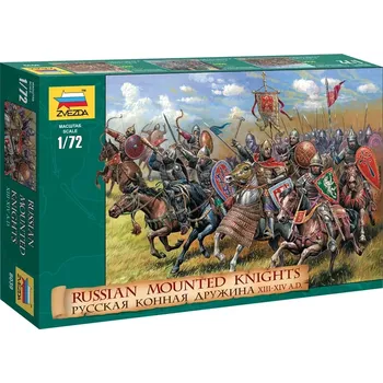 Volný čas Zvezda figurky - Russian Mounted Knights (1:72)