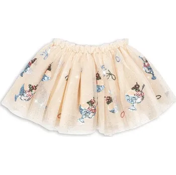 Dámská sukně Dětská sukně Konges Sløjd YVONNE SKIRT KS105139.PPY2 béžová 01X, vel. 134-140