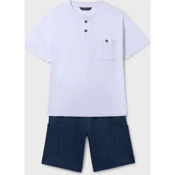 Dětská bavlněná souprava Mayoral 6686.7C.Junior.PPY2 námořnická modř 59X, vel. 128