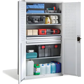 Skříňka na nářadí Skříň na nářadí s vysokou nosností, 4 police + 2 zásuvky #26 TOOLCAB 2