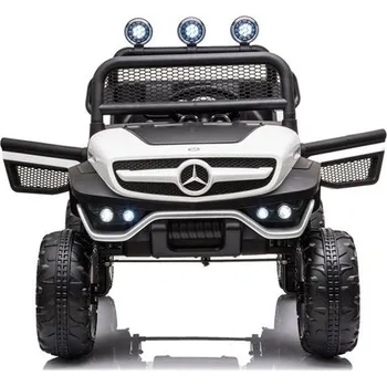 Dětské elektrovozidlo Vozítko na Akumulátor Mercedes Unimog S Bílé